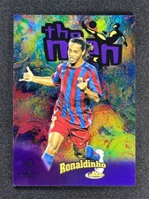 2023 Topps Finest Ronaldinho #FTM-2 The Man Purple Refractor Barcelona /299