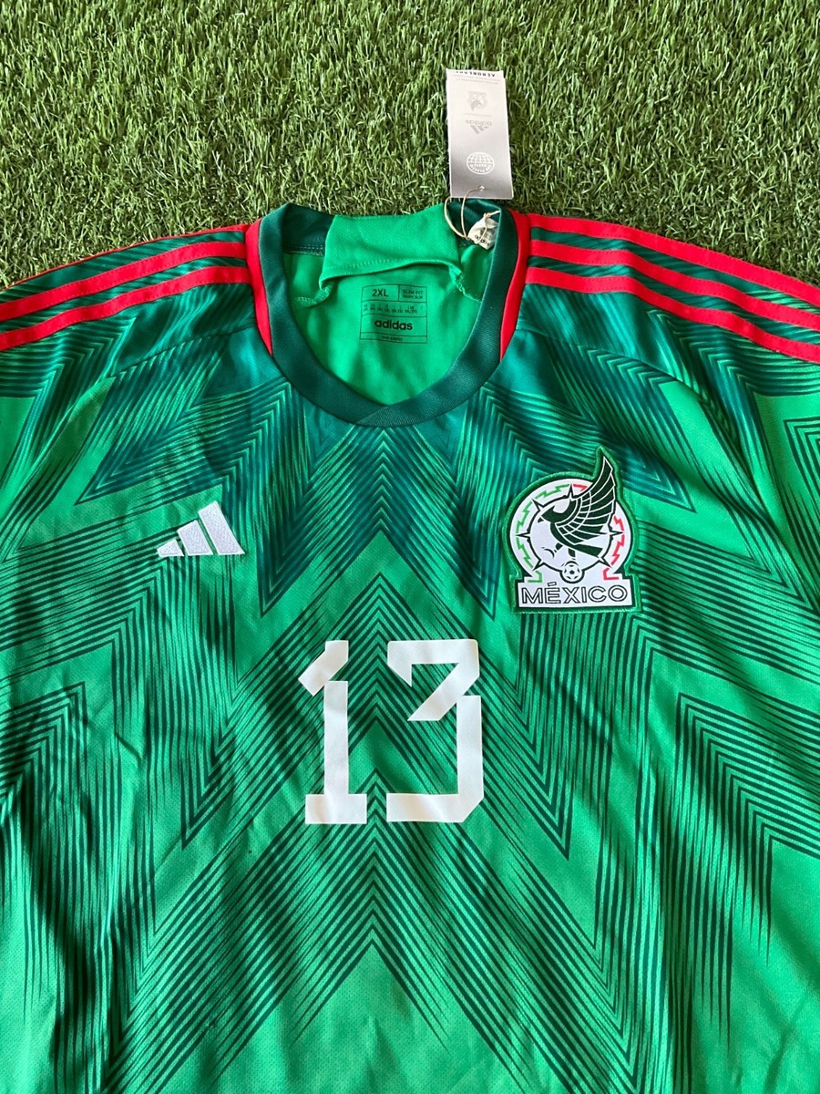 adidas Mexico Men's Home Jersey 22/23 Legend G. Ochoa #13 Sz 2XL