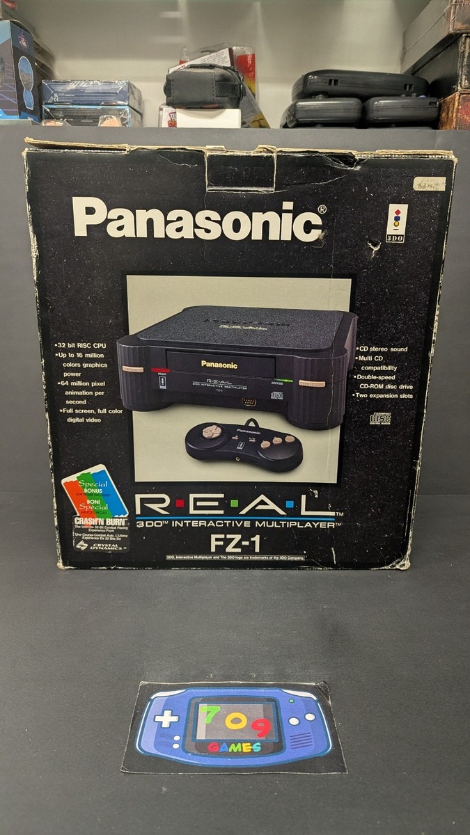Panasonic FZ-1 3DO Home Console System - Black w/controller Tested