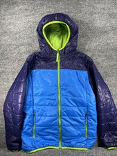 L.L. Bean Kids PrimaLoft Packaway Hooded Jacket - Youth XL 18 Colorblock Puffer