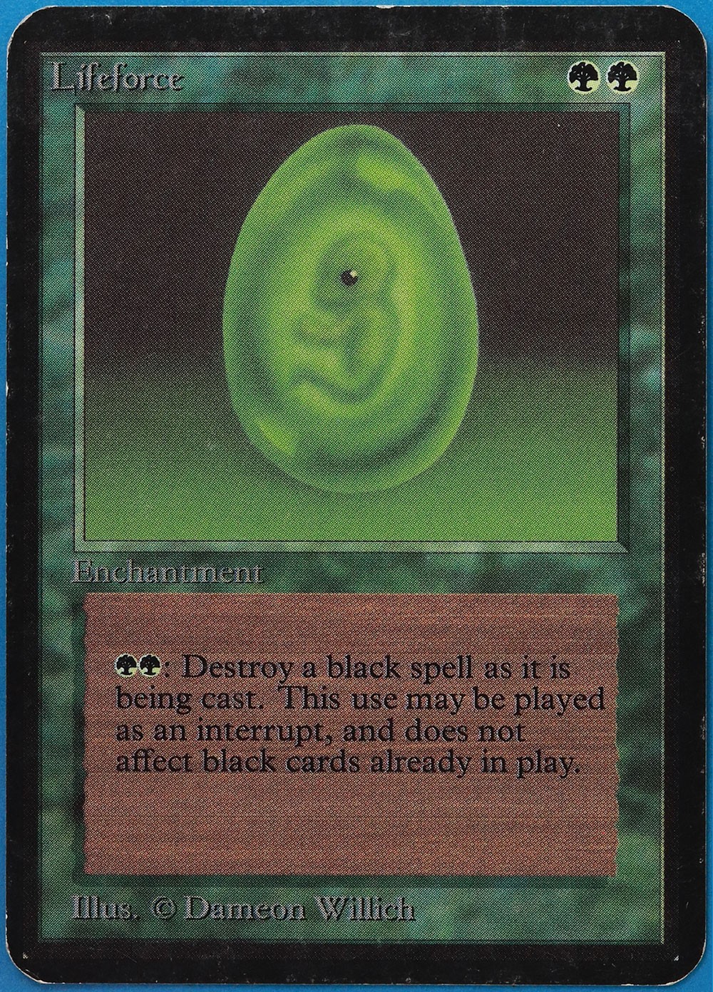 Lifeforce Alpha HEAVILY PLD Green Uncommon MAGIC MTG CARD (ID# 509114) ABUGames