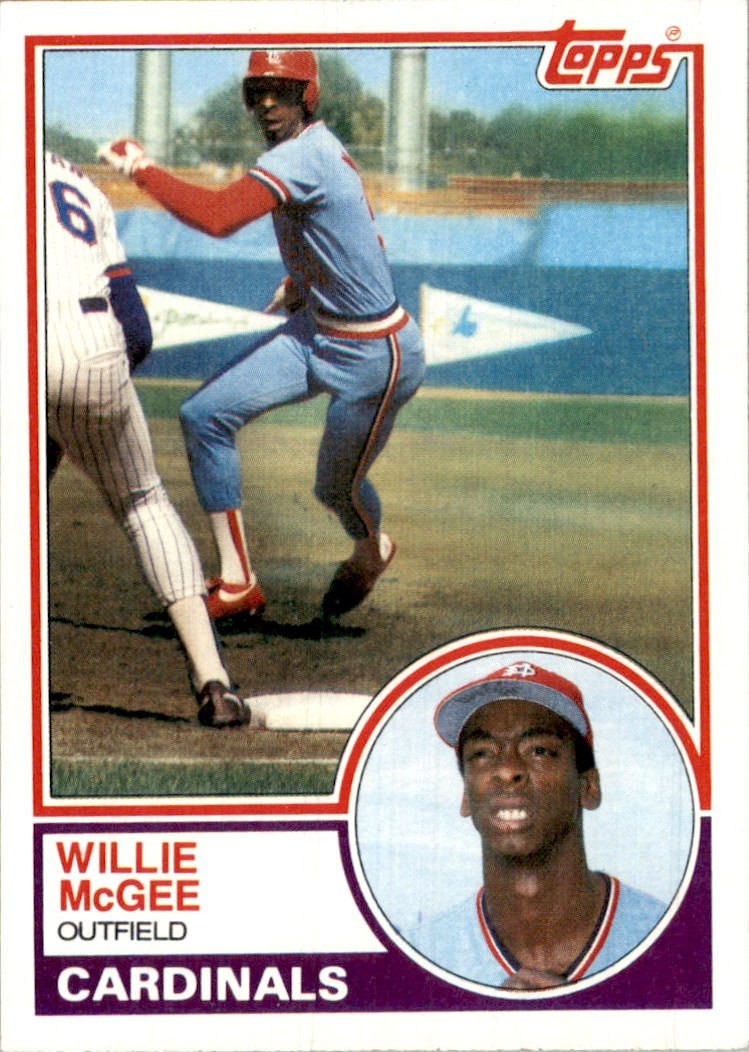 1983 Topps Willie McGee Rookie St. Louis Cardinals #49