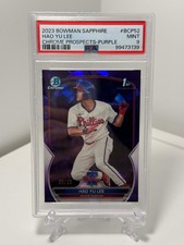 Hao Yu Lee 2023 Bowman Sapphire Chrome Prospect /25 Purple PSA 9 #BCP-52 Tigers