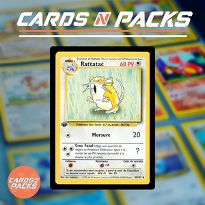 Carte Pokemon Rattatac 40/102 Set de Base Edition 1 NM-Mint