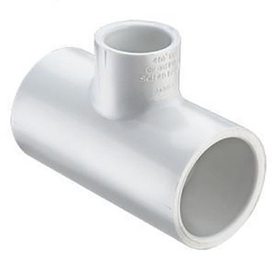Sch 40 PVC Reducing Tee 4 in. x 2 in. Socket
