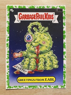2020 Topps Garbage Pail Kids GPK 35th ANNIV. #39b Greetings From Earl GREEN