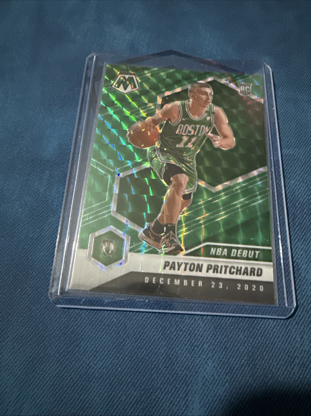 2020-21 Mosaic Payton Pritchard RC Green Rookie NBA Debut #269 Celtics
