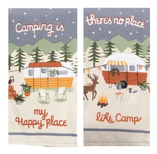 Kay Dee Designs 2 Piece Kitchen Towel Set, Gone Glamping