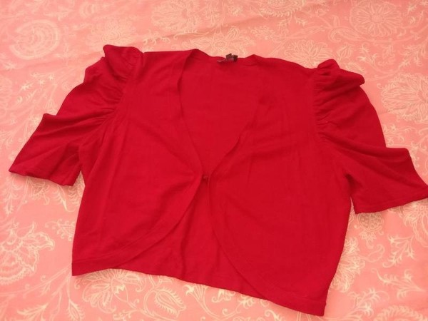 Women Phase Eight Bolero Red Viscose M