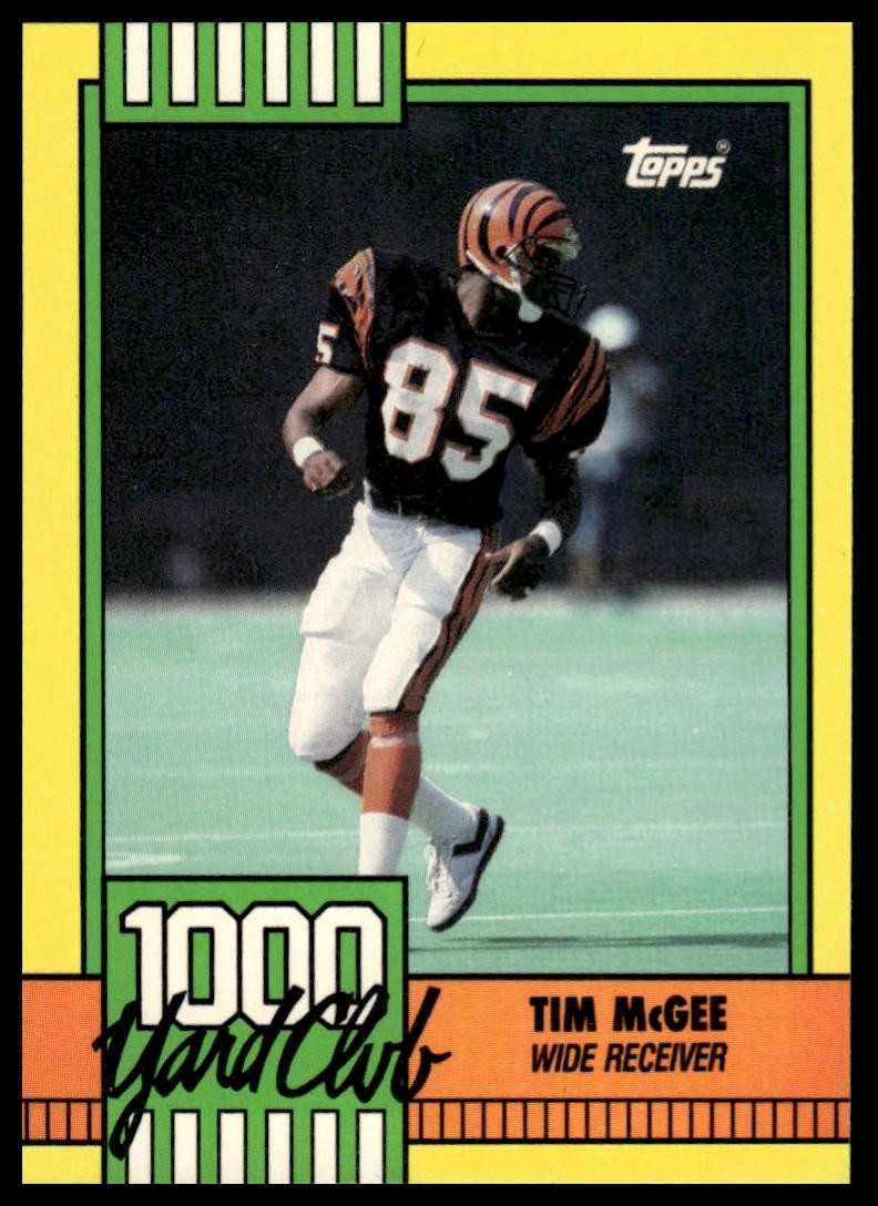 1990 Topps #15 Tim McGee 1000 Yard Club