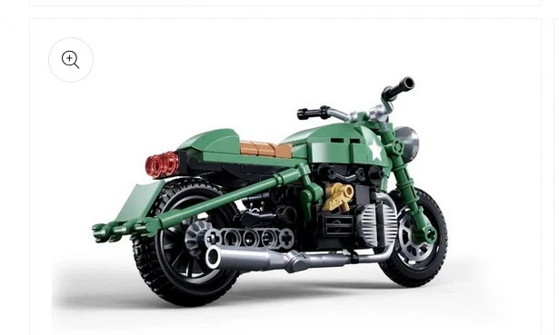 SLUBAN - B1133 - BMW R75 WW2 Motorcycle - 1:12 Scale - 215 Pcs - Image 3 of 4