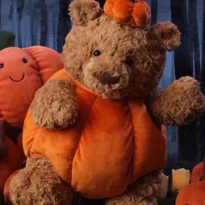 Jellycat Bartholomew Bear Pumpkin - RARE - NWT | eBay