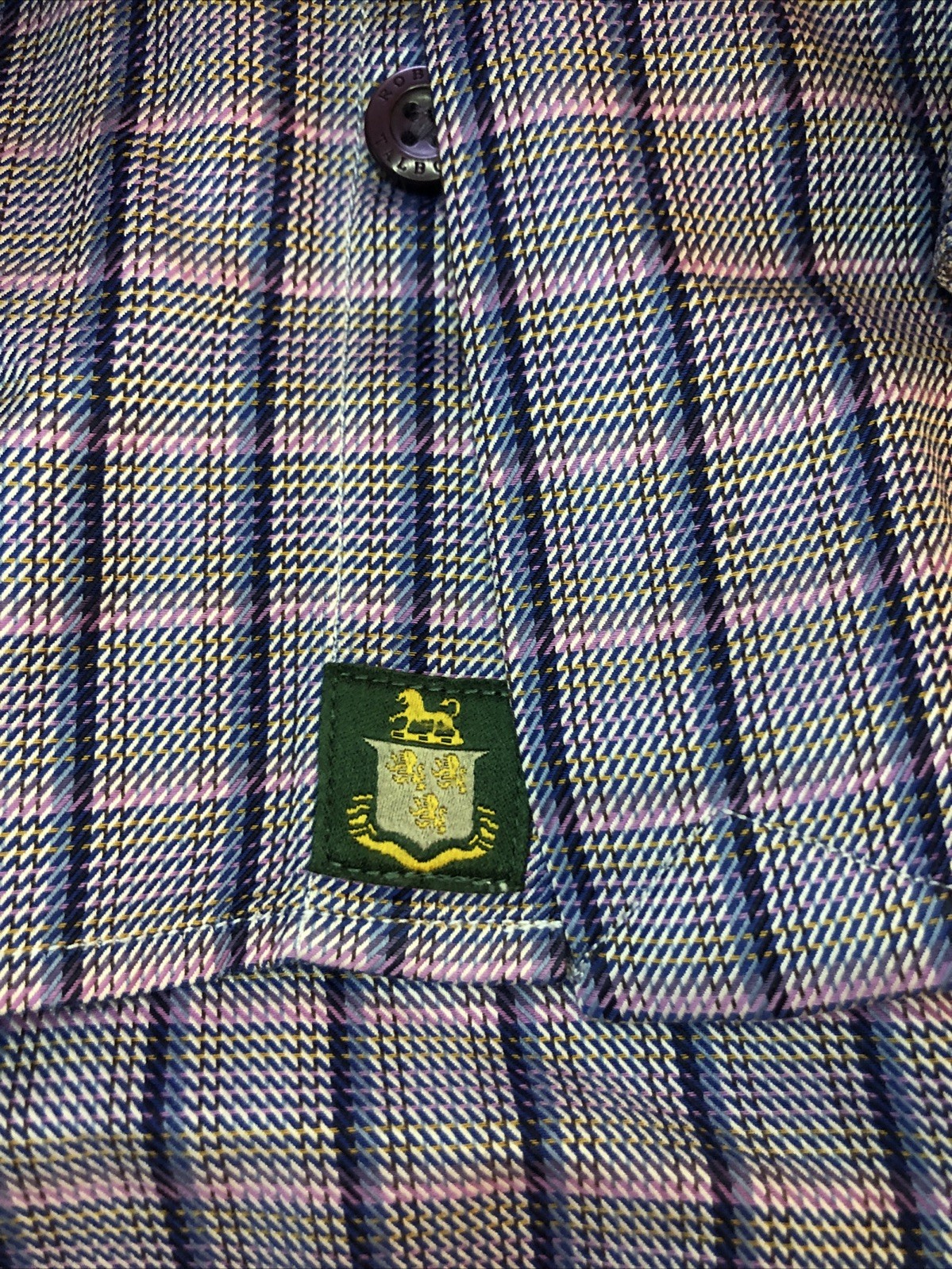 Robert Talbott Plaid Button-down Shirt 100% Cotto… - image 3