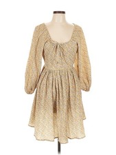 Minkpink Women Yellow Casual Dress XS