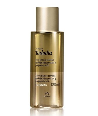 Óleo Bifásico Macadâmia Natura Tododia 120ml Macadamia olie doucheolie