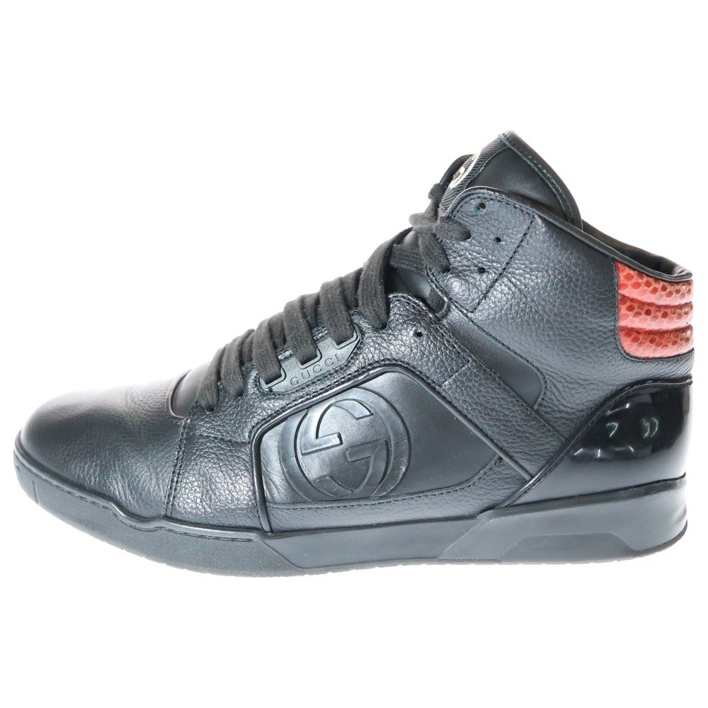 Gucci Interlocking G Rubber Logo Python Embossed … - image 1