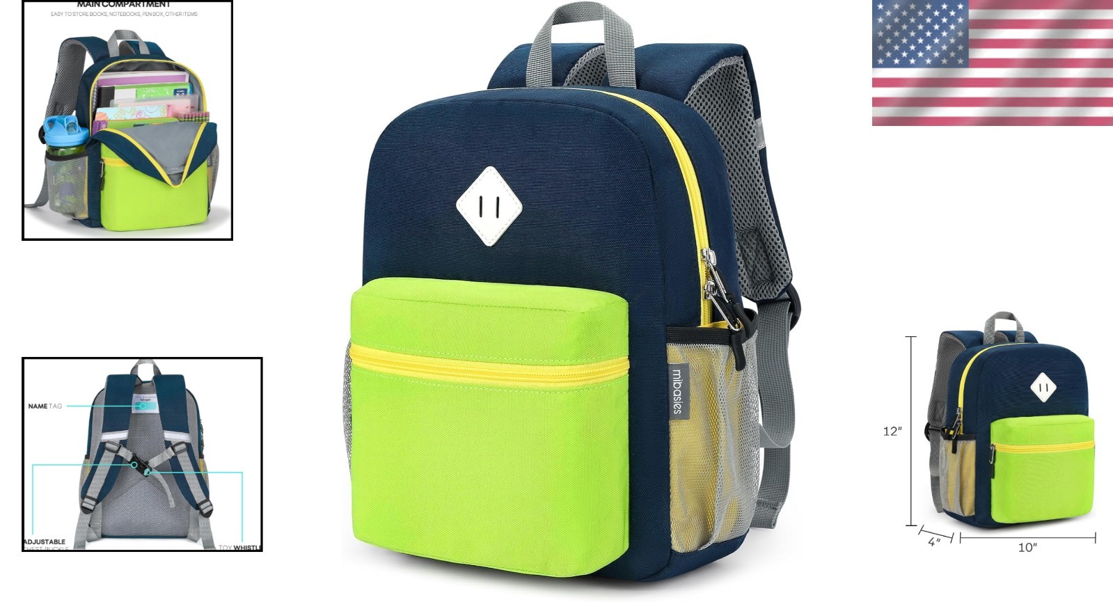 For Boys 2-4: Preschool Backpacks For Boys - Cute Kids Backpack