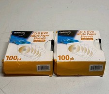 Optimum CD/DVD Paper Sleeves - 100Pcs Set 2 Pcs