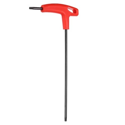 T-Handle Torx Key Wrench T25 Carbon Steel Torx Screwdriver Red