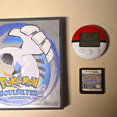 Pokémon SoulSilver Version Nintendo DS w/ Pokéwalker, Case No Manuals TESTED