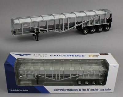 1:64 SpecCast *TRINITY TRAILER* Eagle Bridge 53' Live Belt Potato Trailer NIB!