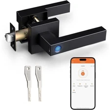 Probrico Fingerprint Door Lock , Biometric Smart Lock, Keyless Entry Door Handle
