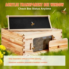 Premium Cedar Wood Bee Hive Deep Box Starter Kit – 10-Frame Langstroth