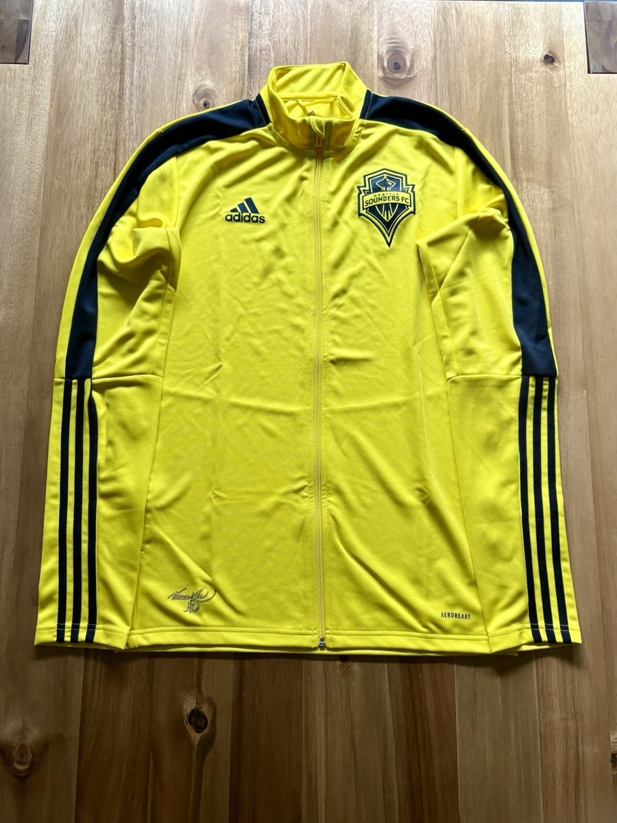adidas Seattle Sounders FC Bruce Lee Track Jacket Yellow Men's M