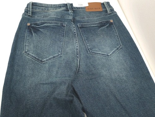 New Judy Blue Jeans 7/28 Skinny Fit Blue Denim High Waist JB88841 - Picture 6 of 7