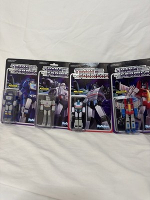 Transformers Super 7 Reaction Lot of 6, 4 decepticons 2 Autobots BRAND NEW
