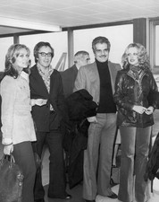 British actor Peter Sellers Egyptian actor Omar Sharif at Heathrow- Old Photo