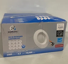 5/6 inch 5CCT LED Recessed Lighting 12 Pack, Dimmable, Damp Rated, 12.5W=100W