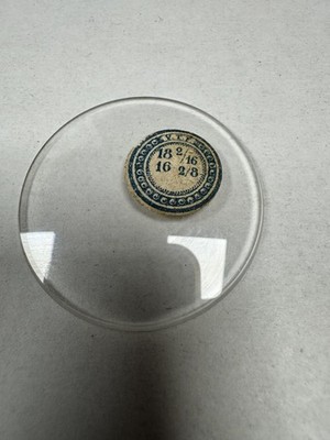 Vintage Unmarked Pocket Watch Mineral Crystal Domed 40.99mm 18 2/16 16 2/8 Clear
