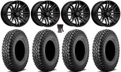 MSA Rogue 14'' Wheels Black 28'' Incursion A/T Tires Can-Am Defender