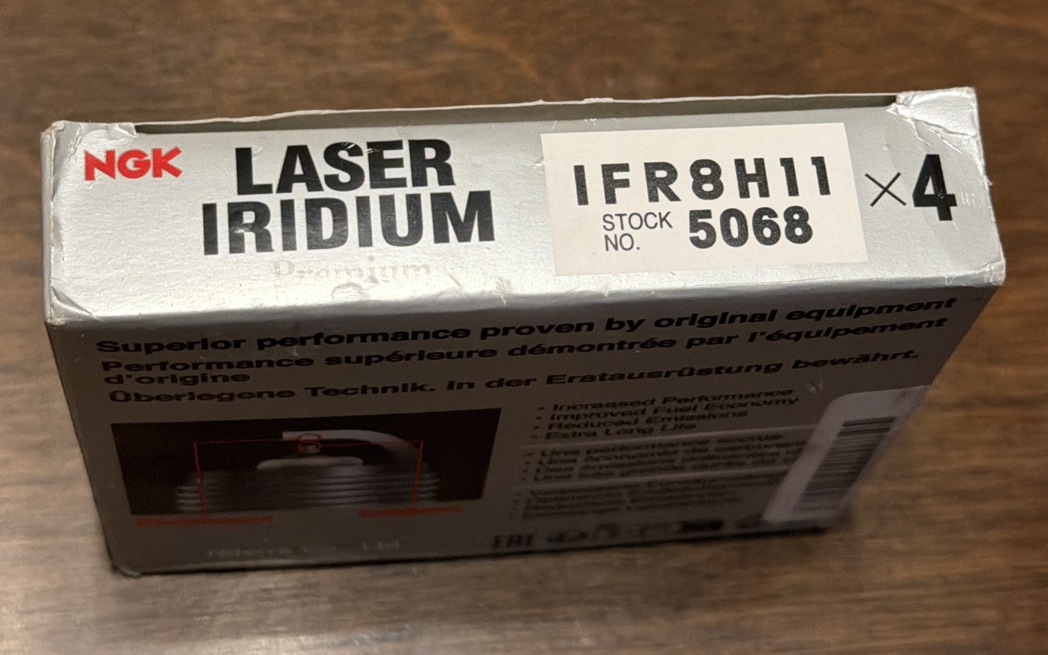 4 Pack Genuine NGK 5068 IFR8H-11 Laser Iridium Spark Plugs fits Honda CRF450X