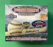 2025 TRISTAR HIDDEN TREASURES DUGOUT DREAMS AUTOGRAPHED BASEBALL SEALED