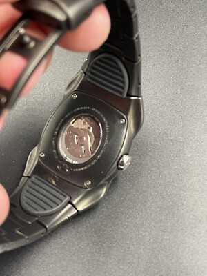 Oakley PVD Timebomb Stealth W/Cannon Red Dial Titanium Watch | eBay