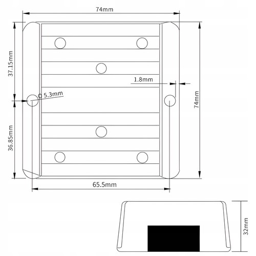 Spannungswandler 24V DC auf 12V DC 10A 120W Konverter Stepdown Converter Adapter - Bild 9 von 15