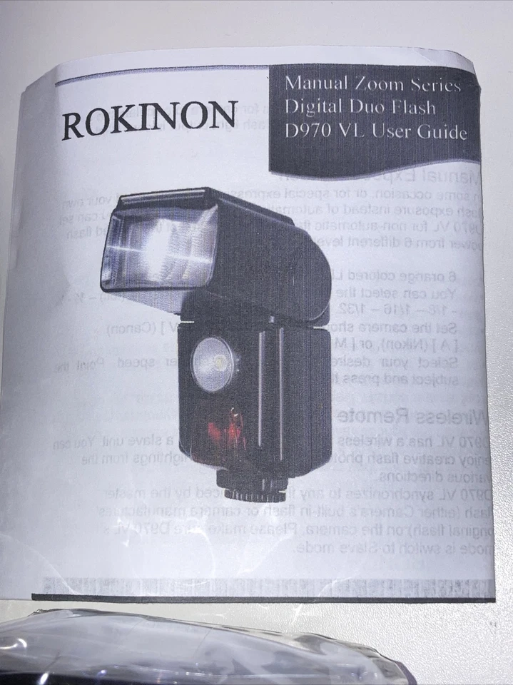 Rokinon D970VL Zoom Flash LED Light TTL Auto Focus New Open Box Sealed Unit - Image 4 of 4