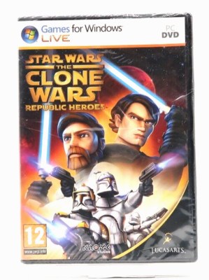 Star Wars: Clone Wars Republic Heroes (Windows PC, DVD-ROM, 2009) Brand New