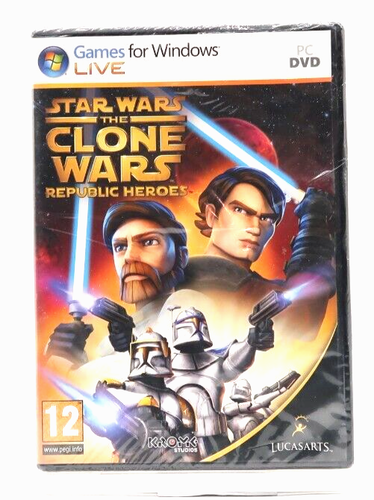 Star Wars: Clone Wars Republic Heroes (Windows PC, DVD-ROM, 2009) New Sealed - 第 1/2 張圖片