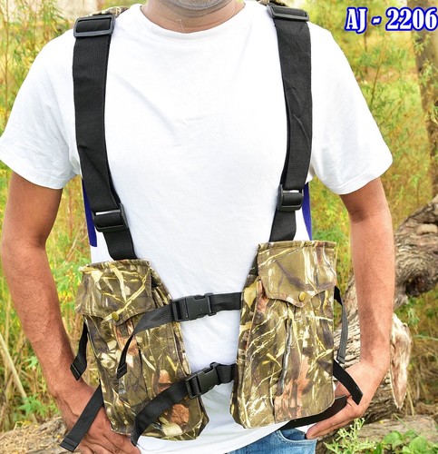 Upland Hunting strap vest Waxed water proof canvas Outdoor Fishing vest Camping - Picture 6 of 6