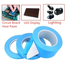 Double Sided Thermal Adhesive Tape for LED CPU GPU Heatsink Insulation 0.2mm*25M