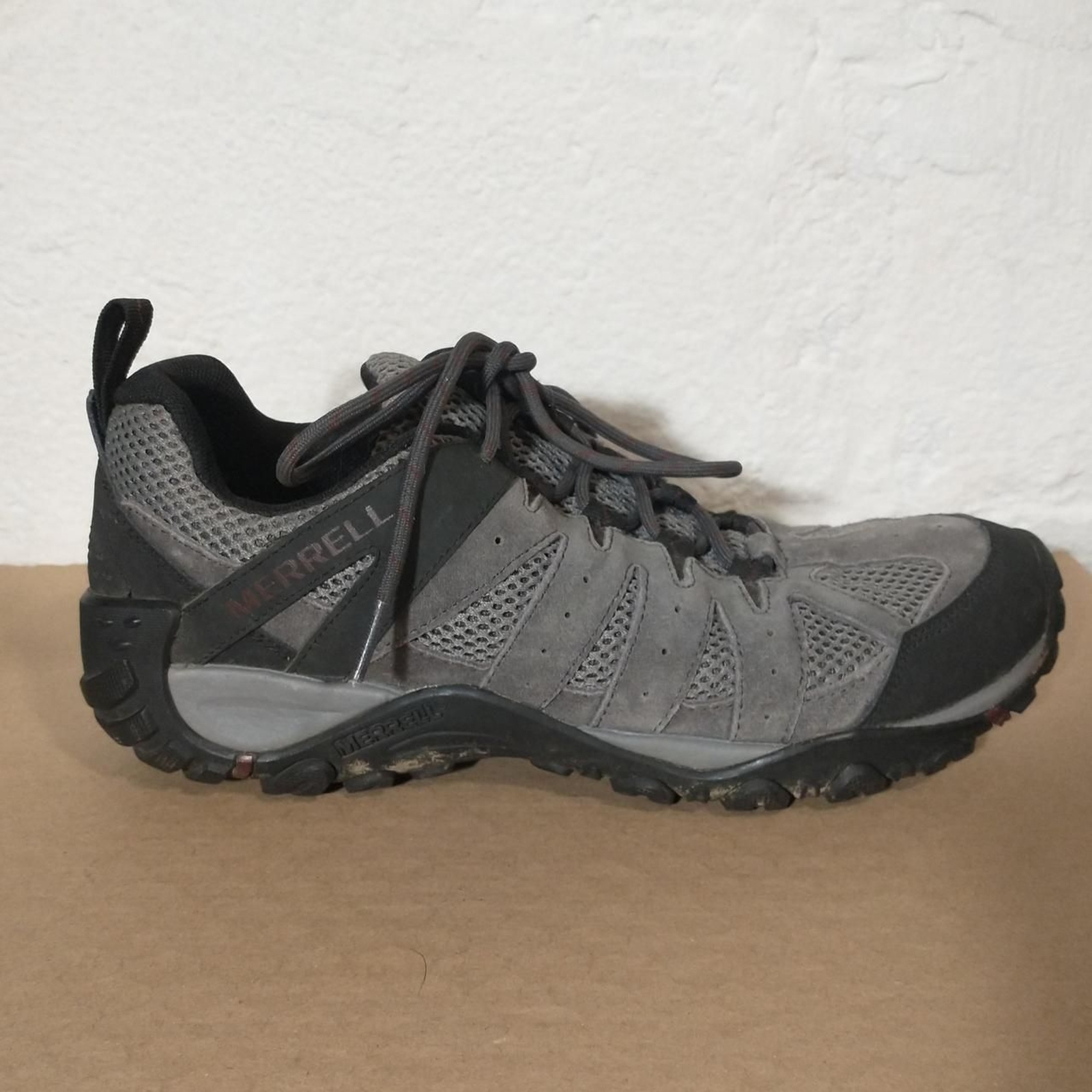 Sneakers grigie da trekking camminata Merrell Air Cushion. Uomo 8 Donna 9 5