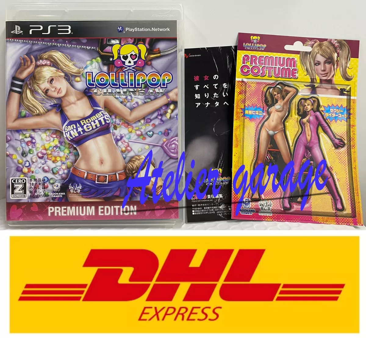 USED S1 W/Leaflet English Ready SONY PS3 LOLLIPOP CHAINSAW PREMIUM EDITION