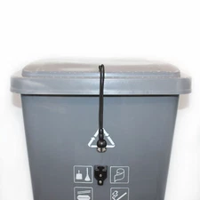 2* Outdoor Trash can lid lock garbage security keep wildlife Alimals pets safe