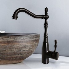 Oil Rubbed Bronze Swivel Kitchen Sink bathroom basin Mixer Tap Faucet znf378