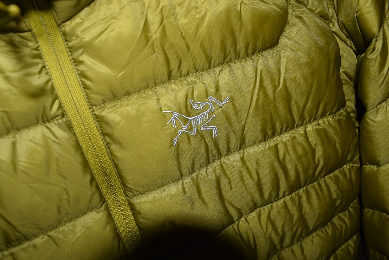 ARC'TERYX Piumino Arcteryx Cerium LT con cappuccio Gorpcore uomo verde medio full zip puffer