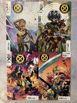 RISE OF THE POWERS OF X #2 SET OF 4 1:25 MACK LUBERA VARIANT MARVEL COMICBOOK BA