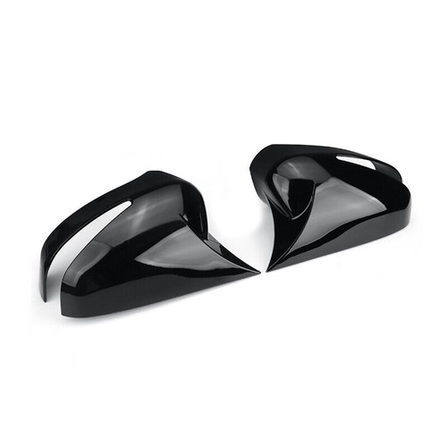 For 2006-2010 2011 Honda Civic Gloss Black Side Rearview Mirror Cover Trim Caps - Picture 10 of 10